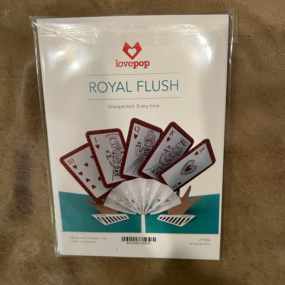 lovepop Royal Flush pop up card